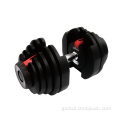 China Hot selling dumbbells that can quickly adjust 12-level weight gaining fitness essential home exercise dumbbells Factory